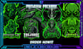 design any monster illustration for esports logo and tshirt