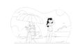 draw your characters in flat design