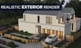 create photorealistic exterior 3d architectural renderings