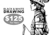 draw realistic illustration for books in pen and ink drawing