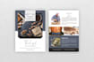 create professional package insert card, postcard design