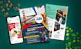 design flyer, sale sheet, poster, post card with faster