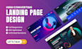 design high converting landing page design in wordpress elementor