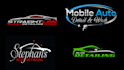 make unique auto detailing vehicle wash logo design