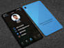 do iphone style business card