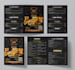 design restaurant menu card, food flyer, poster, price list, digital menu board