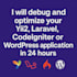 fix bugs and optimize your PHP related web,fast and reliable