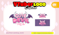 design custom vtuber logo for your live2d vtuber model on cute anime manga style