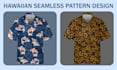 create a floral tropical hawaiian shirt ready to print