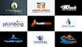 design best heating and cooling, hvac company logo