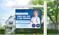 design modern billboard, yard sign, signage, and signboard