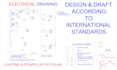 draw set of electrical drawings, schemes and floor plans using autocad