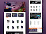 design creative and unique landing page UI UX
