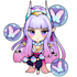 draw a cute printable anime character chibi sticker design