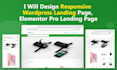 build wordpress landing page design, squeeze page, sales page, sales funnel