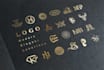 design luxury logo in gold style