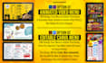 design animated digital menu board and modern menu for tvs