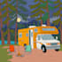 create colorful 2d illustrations