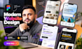 do figma website design, landing page design and website UI UX