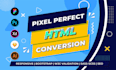 convert figma to HTML, xd to HTML, PSD to HTML responsive bootstrap 5