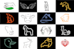 design custom animal line art minimalist logo