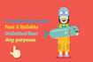 make flat character illustration from your ideas