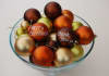 Write your christmas message or greeting on coloured baubles by Madmoo
