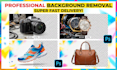 do professional background removal and photoshop image editing