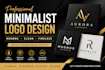 create a professional minimalist logo design