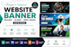 design stunning website banner, header, slider and hero image