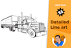 convert your image to an high detailed line art