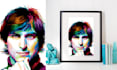 create a stunning geometric pop art portrait for gift