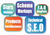 do schema markups of stars reviews on wordpress shopify structured data