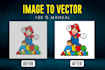 redraw, trace, and vectorize your logo, sketch, or image