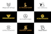 do 3 modern minimalist monogram logo design for your business