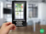 design clear transparent plastic business card