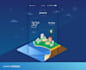 create isometric illustration for website and mobile apps