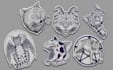 turn your cat into horror comedic sticker set