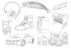 do detailed vector line art drawing