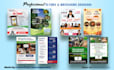 design a custom business flyer or brochure flat folded