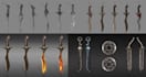 create weapon design and illustration