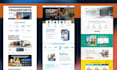 design and develop a modern and responsive website