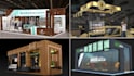design and render exhibition stand, booth or kiosk