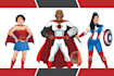 create premium superhero cartoon mascot character