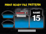 layout your jersey designs into patterns for sublimation