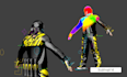 rig 3d character in cinema 4d