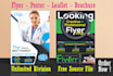 design business flyer, brochure, event flyer professionally