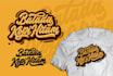 create typography lettering logo for apparel