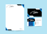 do clean business card and letterhead design