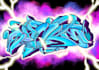 design name in graffiti style